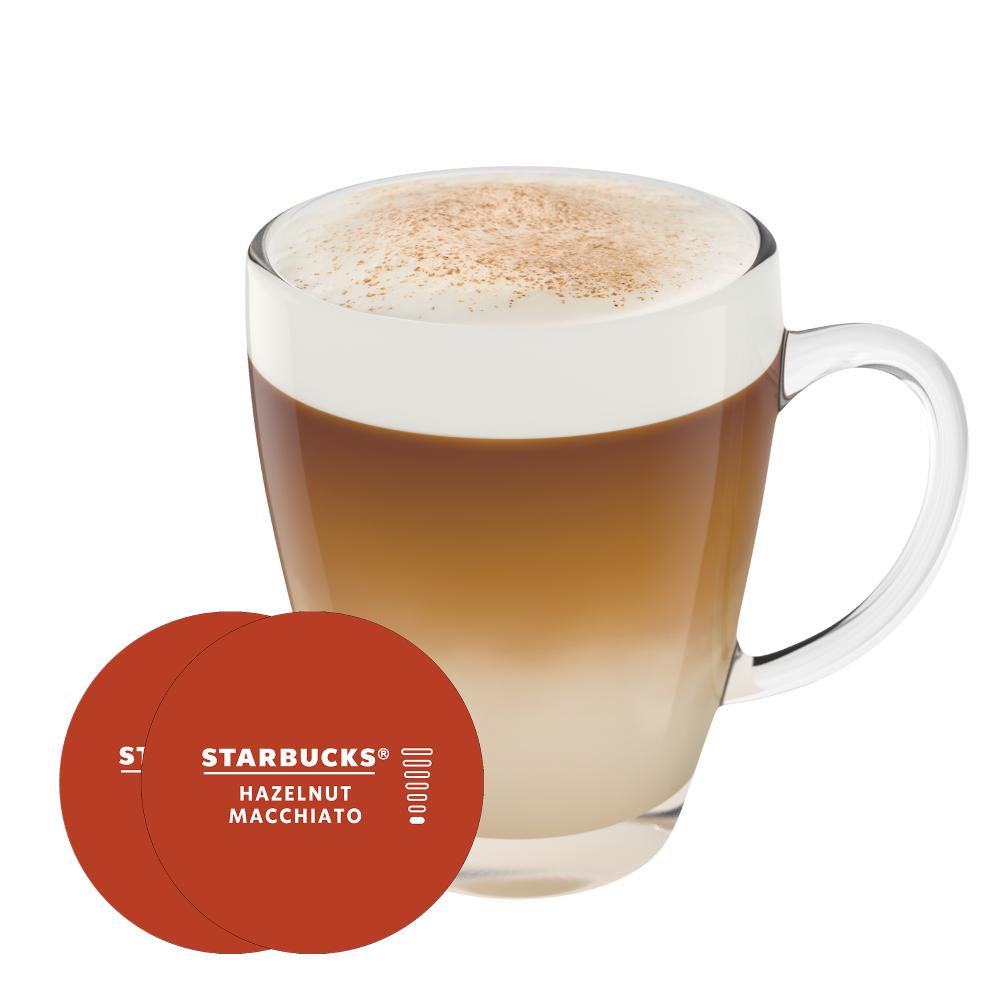 „Starbucks® Hazelnut Macchiato“ puodelis ir kapsulė